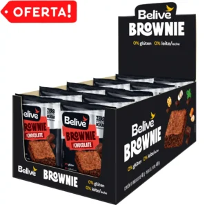 Caixa de Brownies de Chocolate Sem Açúcar Sem Glúten Sem Leite Belive