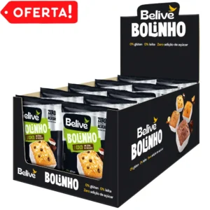Caixa de Bolinhos de Coco Sem Açúcar Sem Glúten Sem Leite Belive