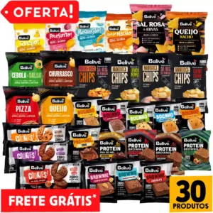 Combo Experimentação Alimentos Sem Glúten Sem Lactose Sem Leite Sem Açúcar Belive - 30 Unid
