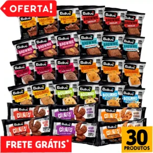 Combo Doces Sem Açúcar Sem Glúten Sem Lactose Sem Leite COMPLETÃO Belive – 30 Unid