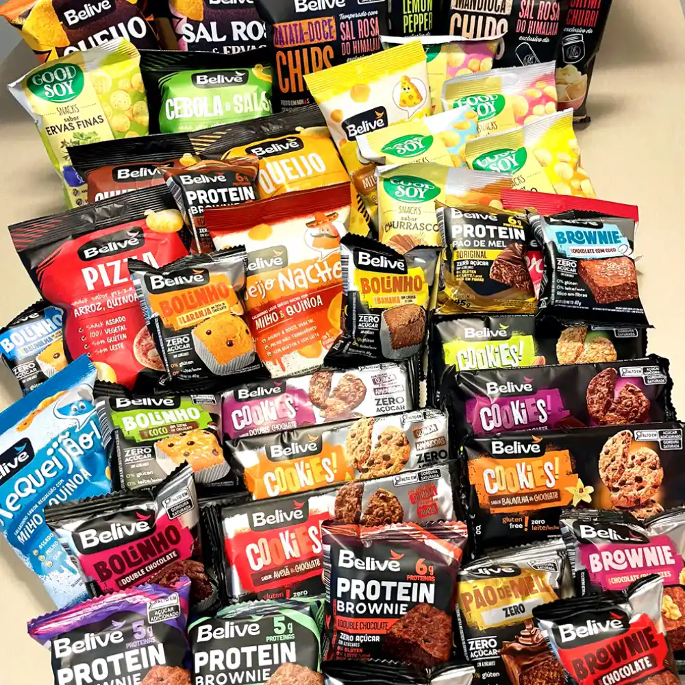Combo Experimentação COMPLETÃO Produtos Sem Glúten Sem Lactose Sem Leite Belive e GoodSoy - 40 Unid
