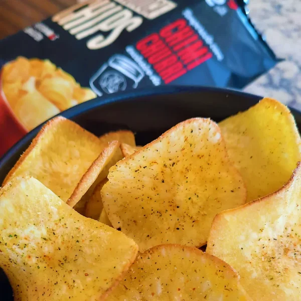 Chips de Mandioca Sem Glúten Belive temperados com Chimichurri 100% natural