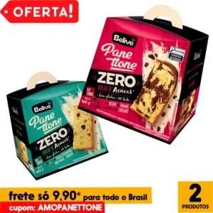 Combo Panetones Sem Glúten Zero Açúcar Zero Lactose Belive