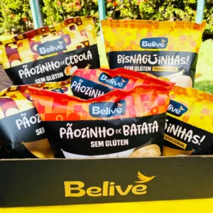 Combo Bisnaguinha, Pão de Cebola e Pão de Batata Sem Glúten Sem Leite Belive - 6 pacotes