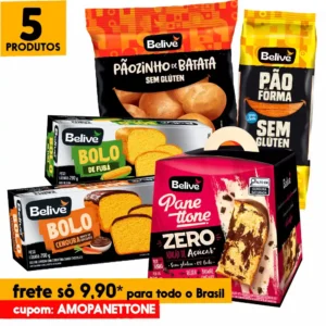Kit Especial de Natal Sem Glúten Sem Leite Zero Lactose Belive