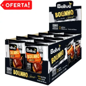 Caixa de Bolinhos de Cenoura com Cobertura de Chocolate Sem Glúten Sem Açúcar Sem Leite Special Belive