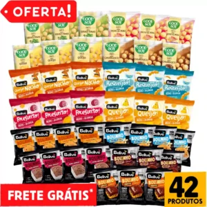 Kit Lanche Escolar Lanches para Crianças Sem Glúten Sem Lactose Sem Leite Belive – 42 Unid